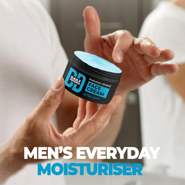 Beardo Daily Defence Face Cream for Men, 50g |Water-based Fast Absorbing Ultralight Moisturizer for face with Niacinamide & Vitamin E | Shield against Pollution